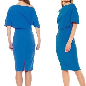 Alexia Admor Blue Off-Shoulder Dress